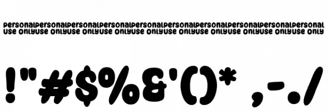 Super Snack Font OTHER CHARS