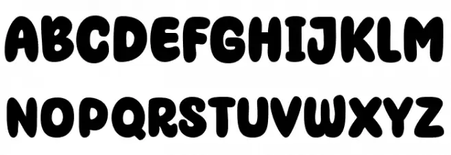 Super Snack Schriftart Groß