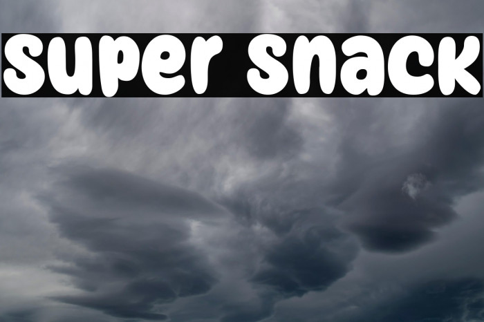 Super Snack Example 1