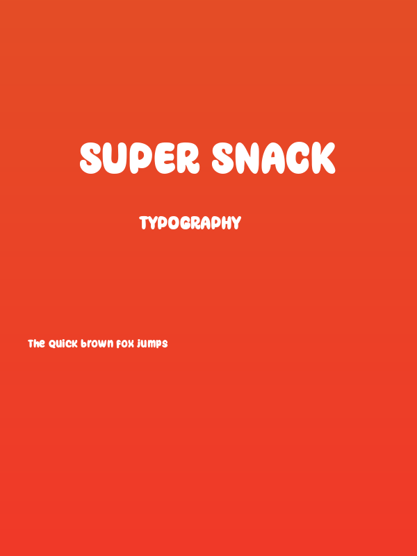 Super Snack Poster