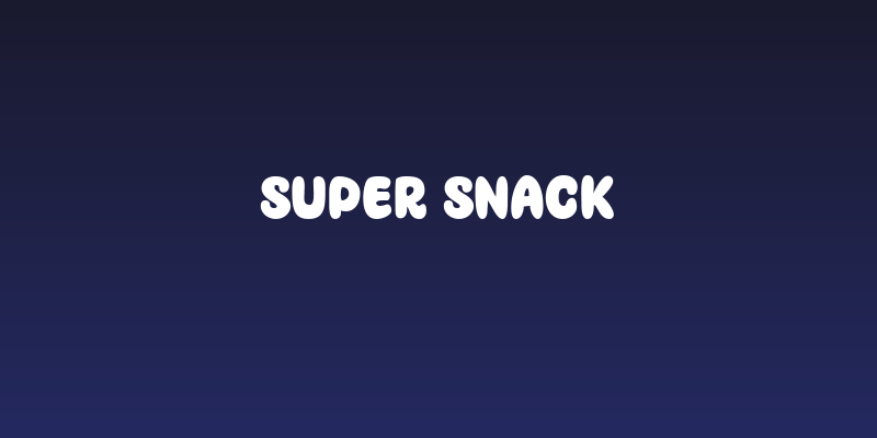 Super Snack Social Header