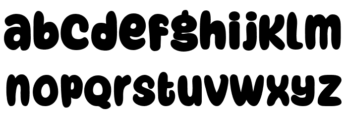 Super Snack Font LOWERCASE