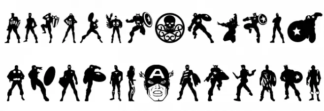 Super Soldier Regular Schriftart Groß