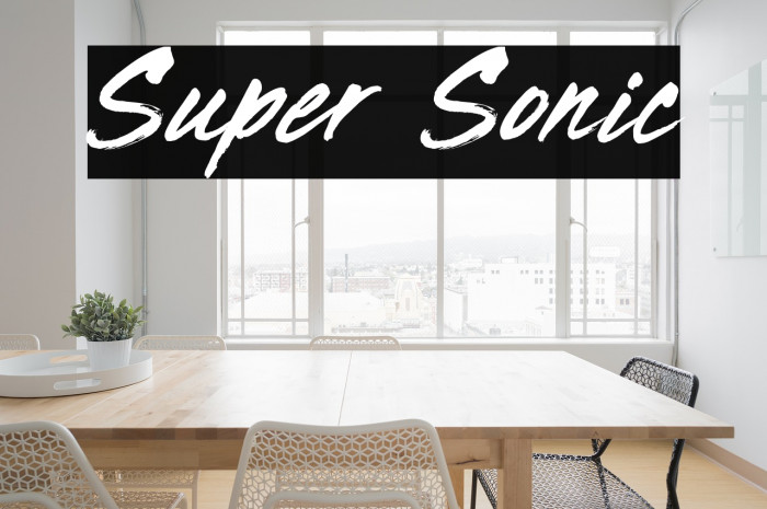 Super Sonic Font examples