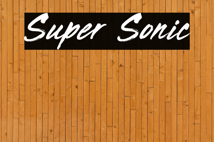Super Sonic Font examples