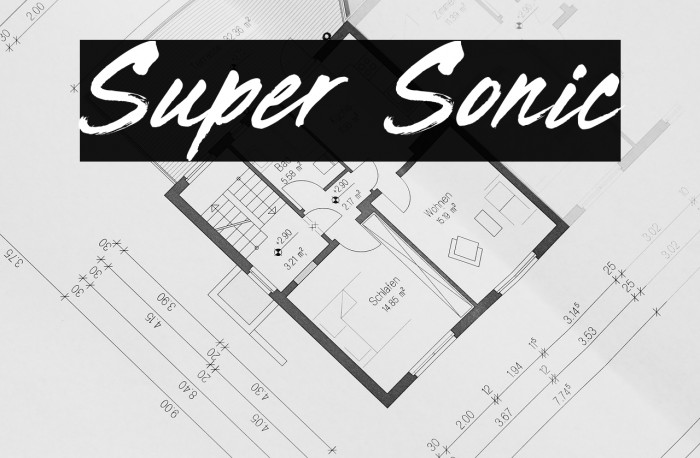 Super Sonic Font examples