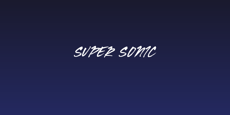 Super Sonic Social Header