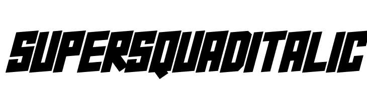 Super Squad Italic  font caratteri gratis