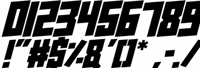 Super Squad Italic Font Alte caractere