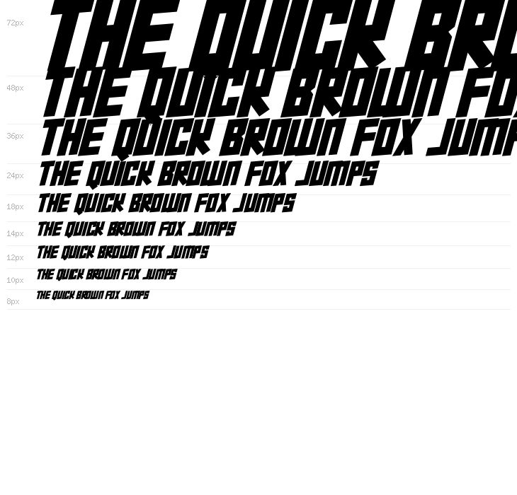 Super Squad Italic Waterfall