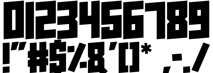 Super Squad Font OTHER CHARS