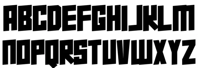 Super Squad Font Litere mici