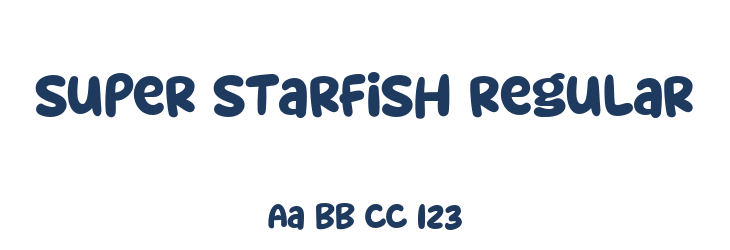 Super Starfish Regular Font Preview