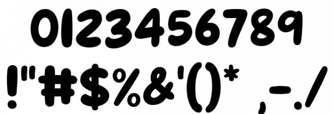 Super Starfish Regular Шрифта ДРУГИЕ символов