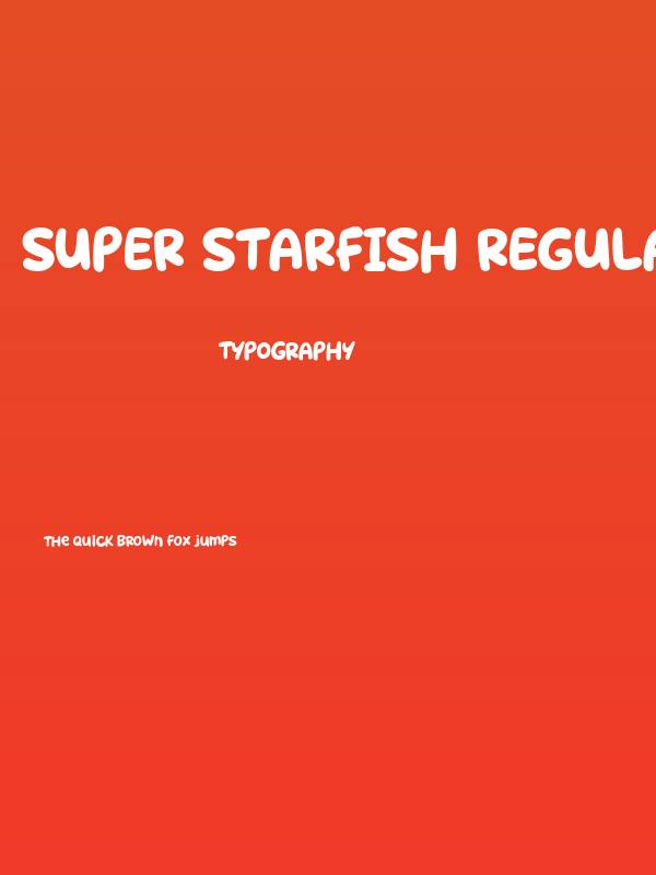 Super Starfish Regular Poster