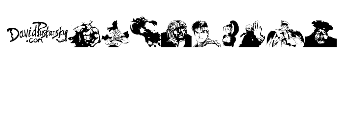 Super Street Fighter Hyper Fonting Font OTHER CHARS