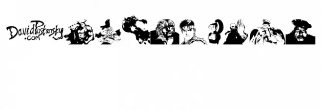 Super Street Fighter Hyper Fonting Font OTHER CHARS