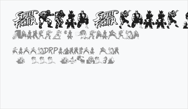 Super Street Fighter Hyper Fonting Business Card