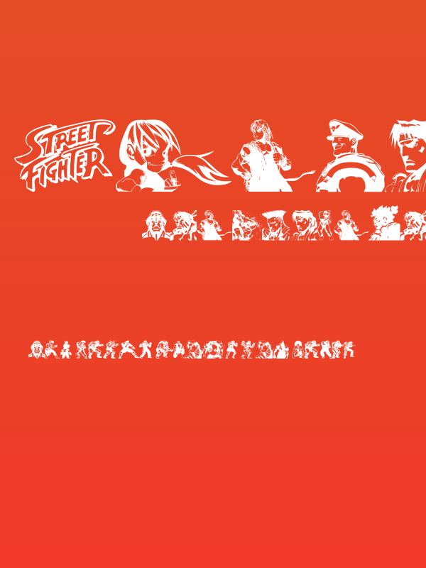 Super Street Fighter Hyper Fonting Poster