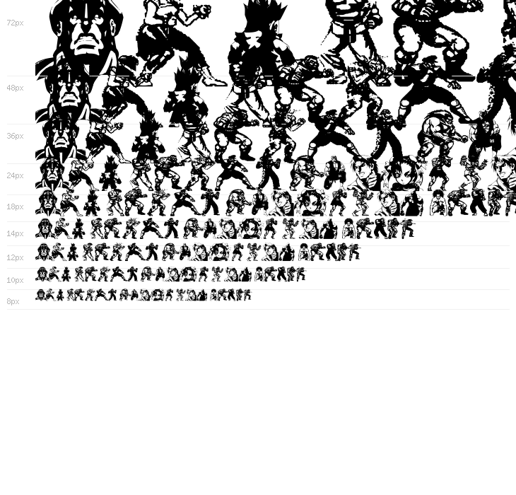 Super Street Fighter Hyper Fonting Waterfall