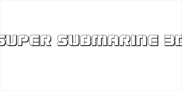 Super Submarine 3D Logo