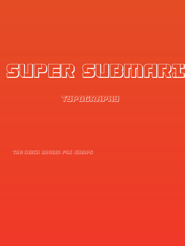 Super Submarine 3D Poster