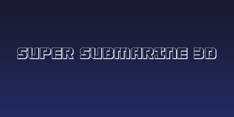 Super Submarine 3D Social Header