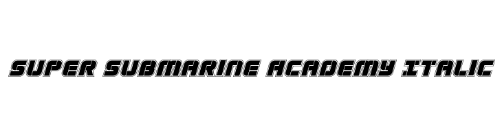 Super Submarine Academy Italic  Fuentes Gratis Descargar