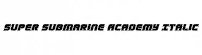 Super Submarine Academy Italic 