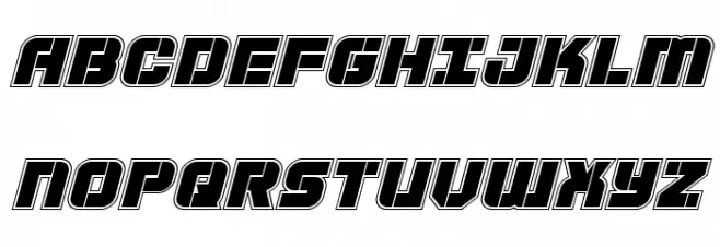 Super Submarine Academy Italic Шрифта ВЕРХНИЙ