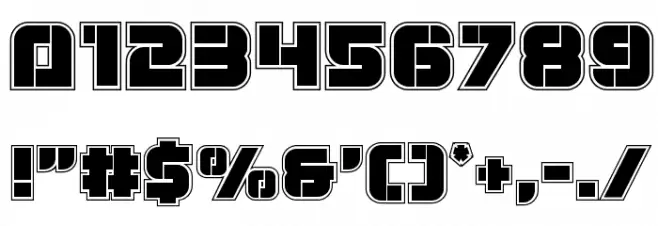Super Submarine Academy Font OTHER CHARS