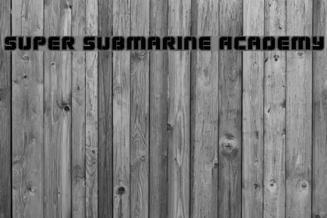 Super Submarine Academy Font examples