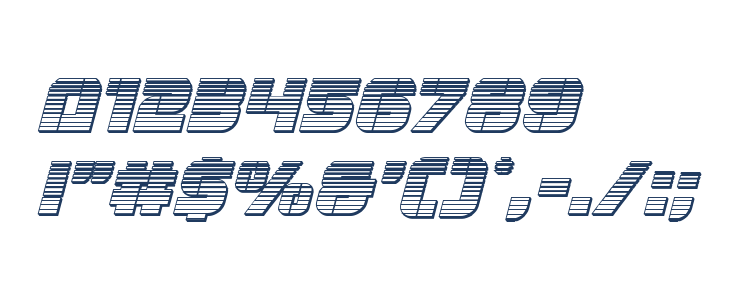 Super Submarine Chrome Italic Other Characters