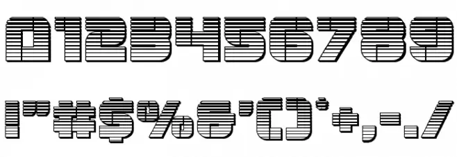 Super Submarine Chrome Font OTHER CHARS