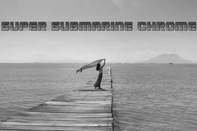 Super Submarine Chrome Font examples