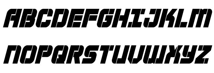 Super Submarine Condensed Italic Fonte MAIÚSCULAS