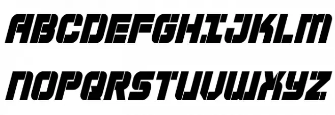 Super Submarine Condensed Italic Polices MAJUSCULES