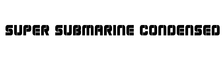 Super Submarine Condensed  baixar fontes gratis