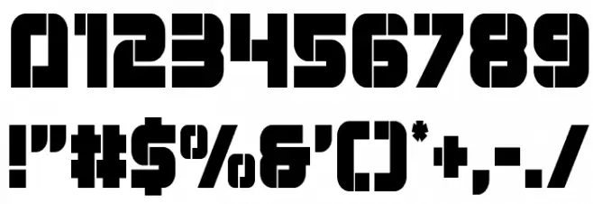 Super Submarine Condensed Font OTHER CHARS