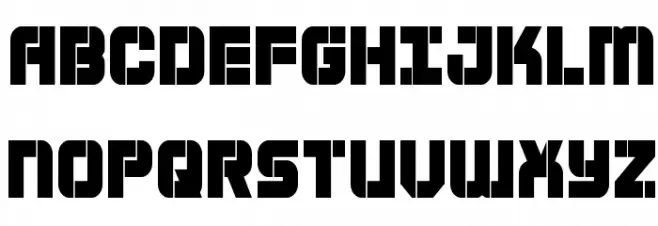 Super Submarine Condensed Polices MAJUSCULES