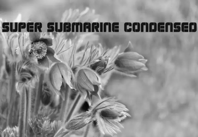 Super Submarine Condensed Font examples