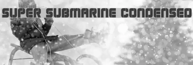 Super Submarine Condensed Font examples