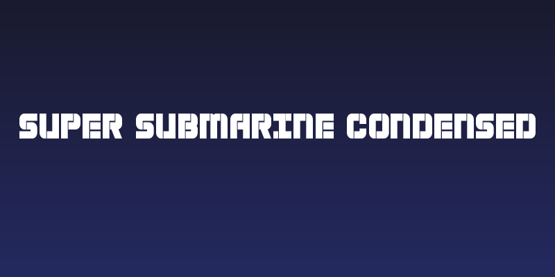 Super Submarine Condensed Social Header