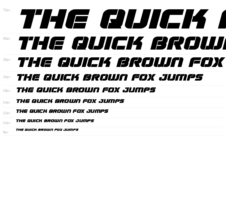 Super Submarine Expanded Italic Waterfall