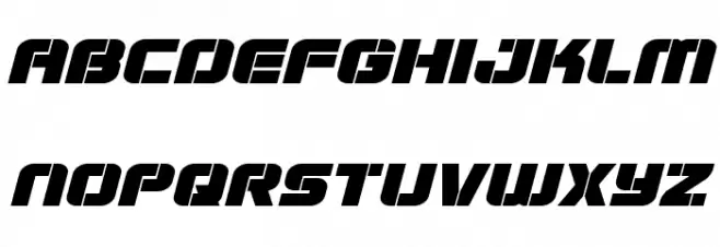 Super Submarine Expanded Italic フォント 小文字