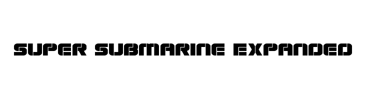 Super Submarine Expanded  Fuentes Gratis Descargar