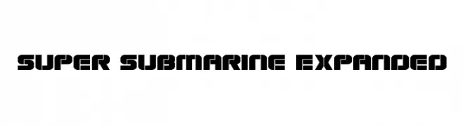Super Submarine Expanded  Fuentes Gratis Descargar