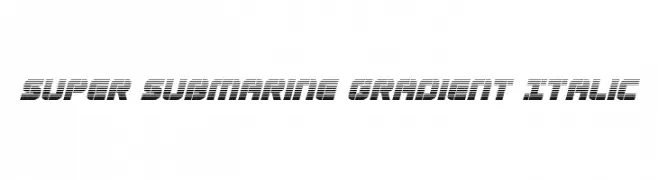 Super Submarine Gradient Italic  Frei Schriftart Herunterladen