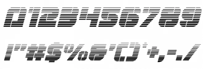 Super Submarine Gradient Italic Font OTHER CHARS