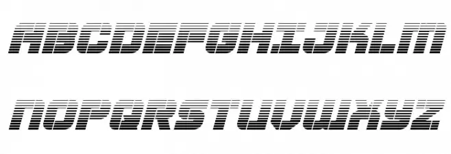 Super Submarine Gradient Italic Fonte MAIÚSCULAS